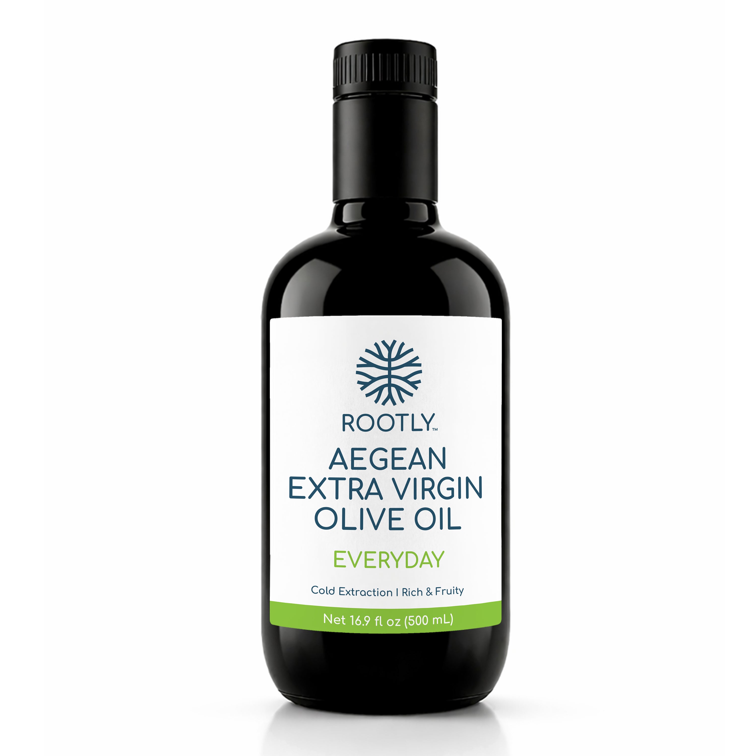 ROOTLY Aegean Extra Virgin Olive Oil, Cold Pressed, Rich & Fruity, Everyday