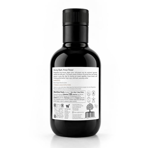 ROOTLY Aegean Early Harvest Extra Virgin Olive Oil, Cold Pressed with Garlic
