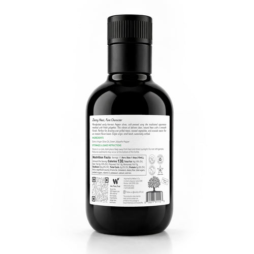 ROOTLY Aegean Early Harvest Extra Virgin Olive Oil, Cold Pressed with Jalapeño