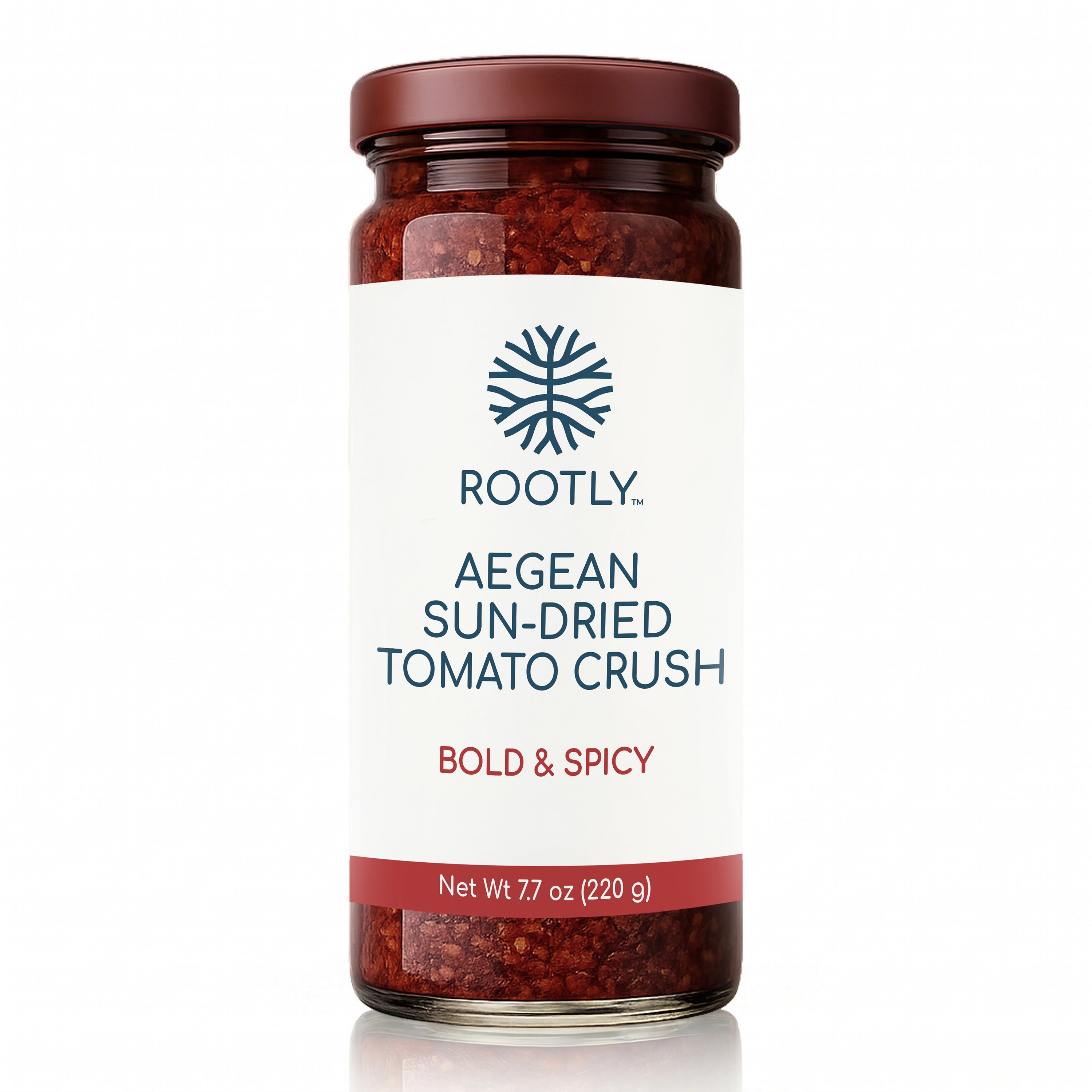 ROOTLY Aegean Sun-Dried Tomato Crush in Extra Virgin Olive Oil, Bold & Spicy