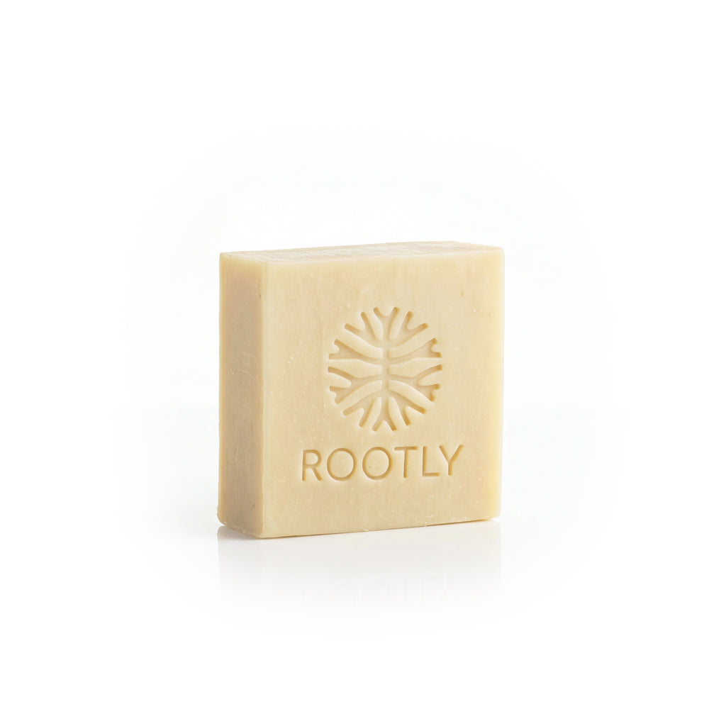 ROOTLY Goat Milk Soap Bar, Handmade with Olive Oil
